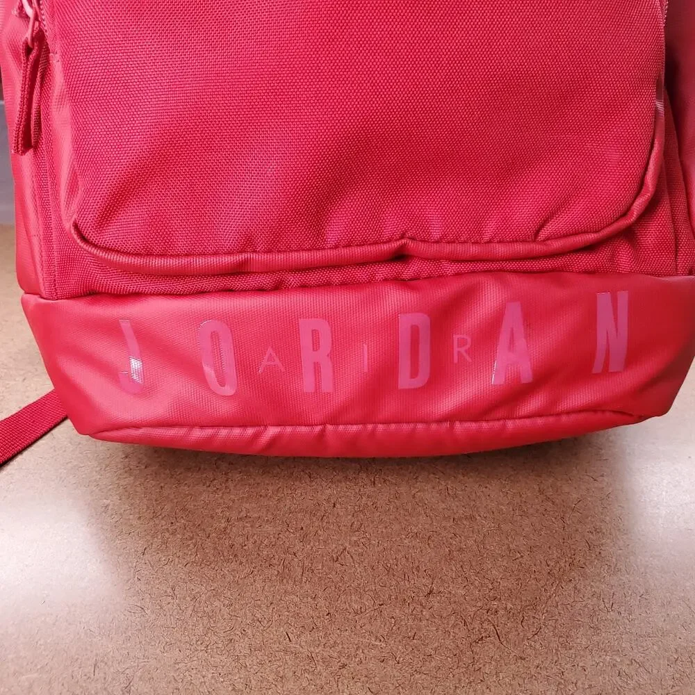 Air Jordan Jumpman Backpack Book Bag Red Large School Athletic Travel Gym